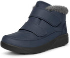 Borvan Herren Winterstiefel von oben – Klettverschluss und Futter