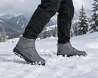 Seitenansicht Borvan Winter-Knöchelstiefel Herren mit Profilsohle