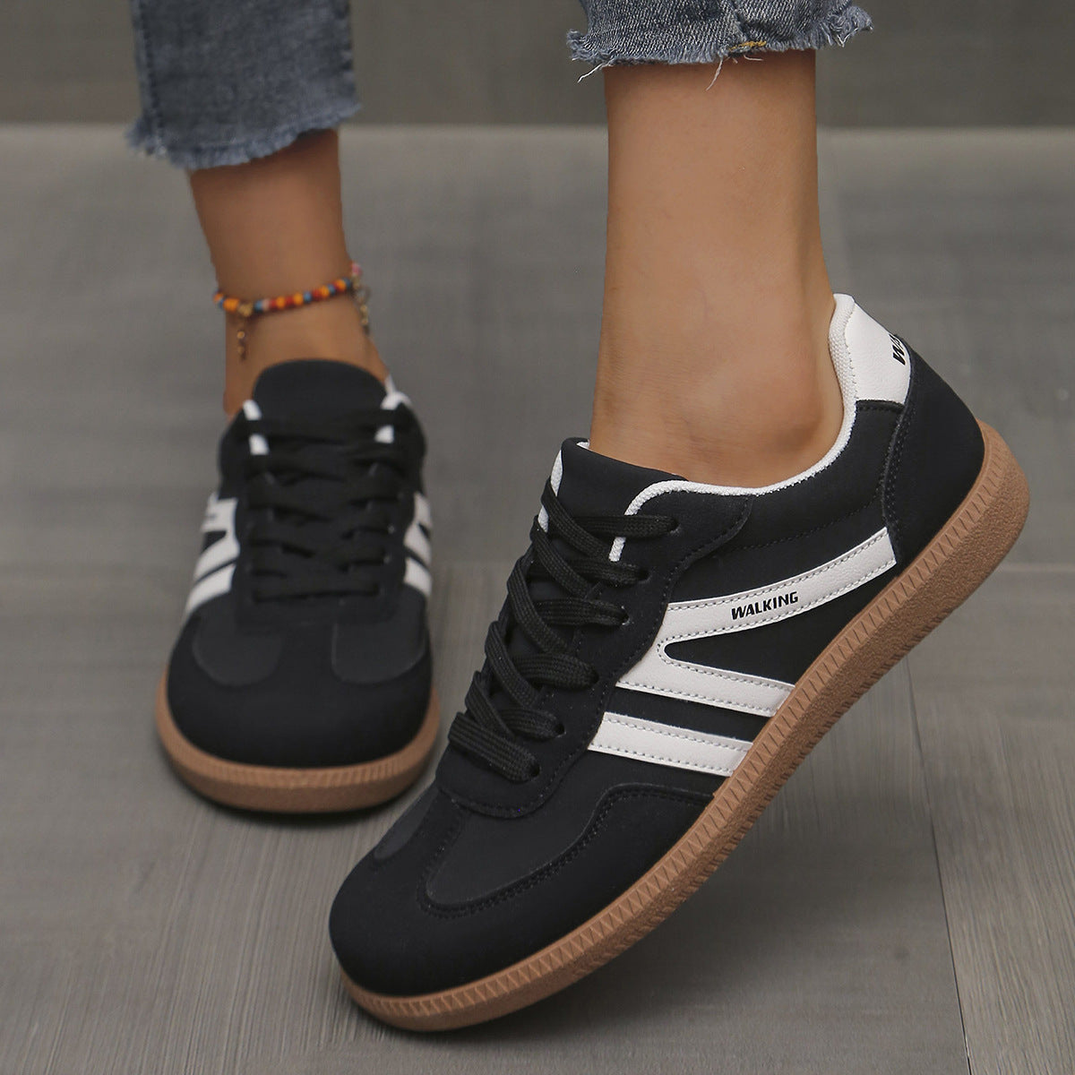 Elvira Damen Sneaker Braun leichtes Design für den Alltag