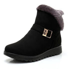 Nahaufnahme des atmungsaktiven Wildleder-Obermaterials der Velara Winterstiefelette