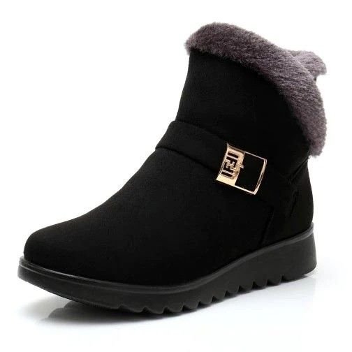 Nahaufnahme des atmungsaktiven Wildleder-Obermaterials der Velara Winterstiefelette