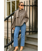 Oversized Wollmantel Taupe – lässiges Winter-Styling