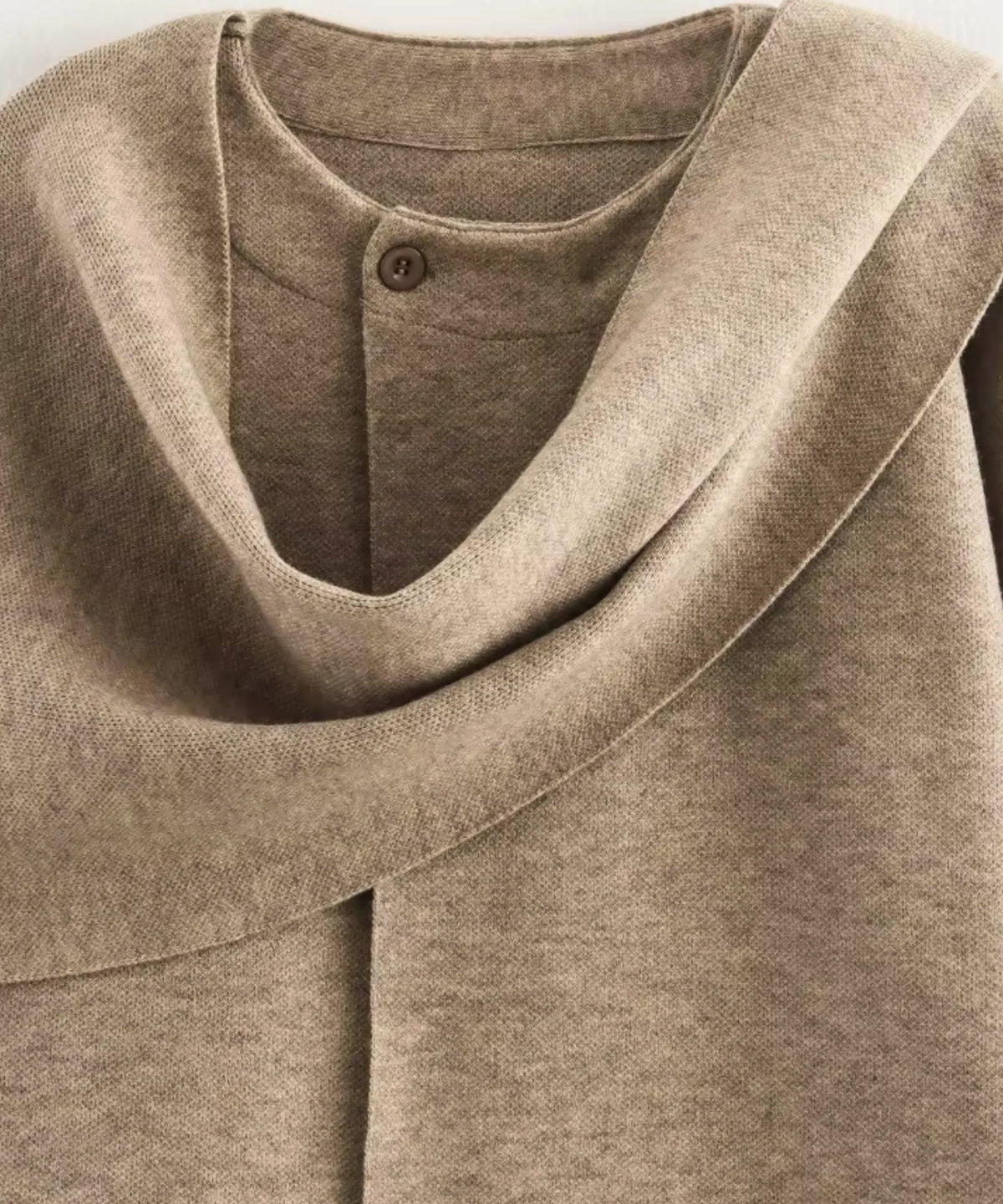 Wollmantel Oversized Anthrazit – Midi-Länge seitlich