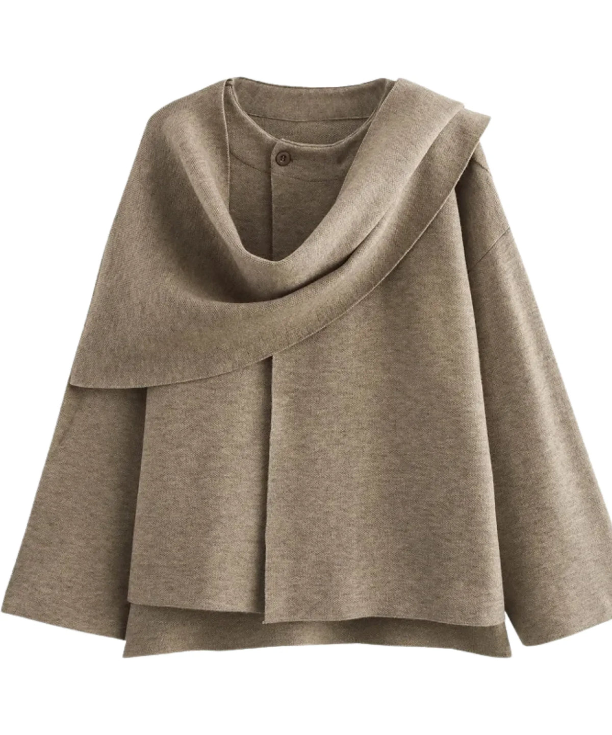 Oversized Wollmantel Taupe – Herbst-Winter-Look Damen