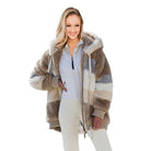 Damen Plüsch-Jacke in Grün – lässiger Alltagslook