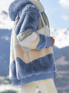 Damen Multicolor-Jacke in Armeegrün – Seitenansicht