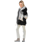 Velara Plüsch-Jacke in Pink – mittellanger Schnitt