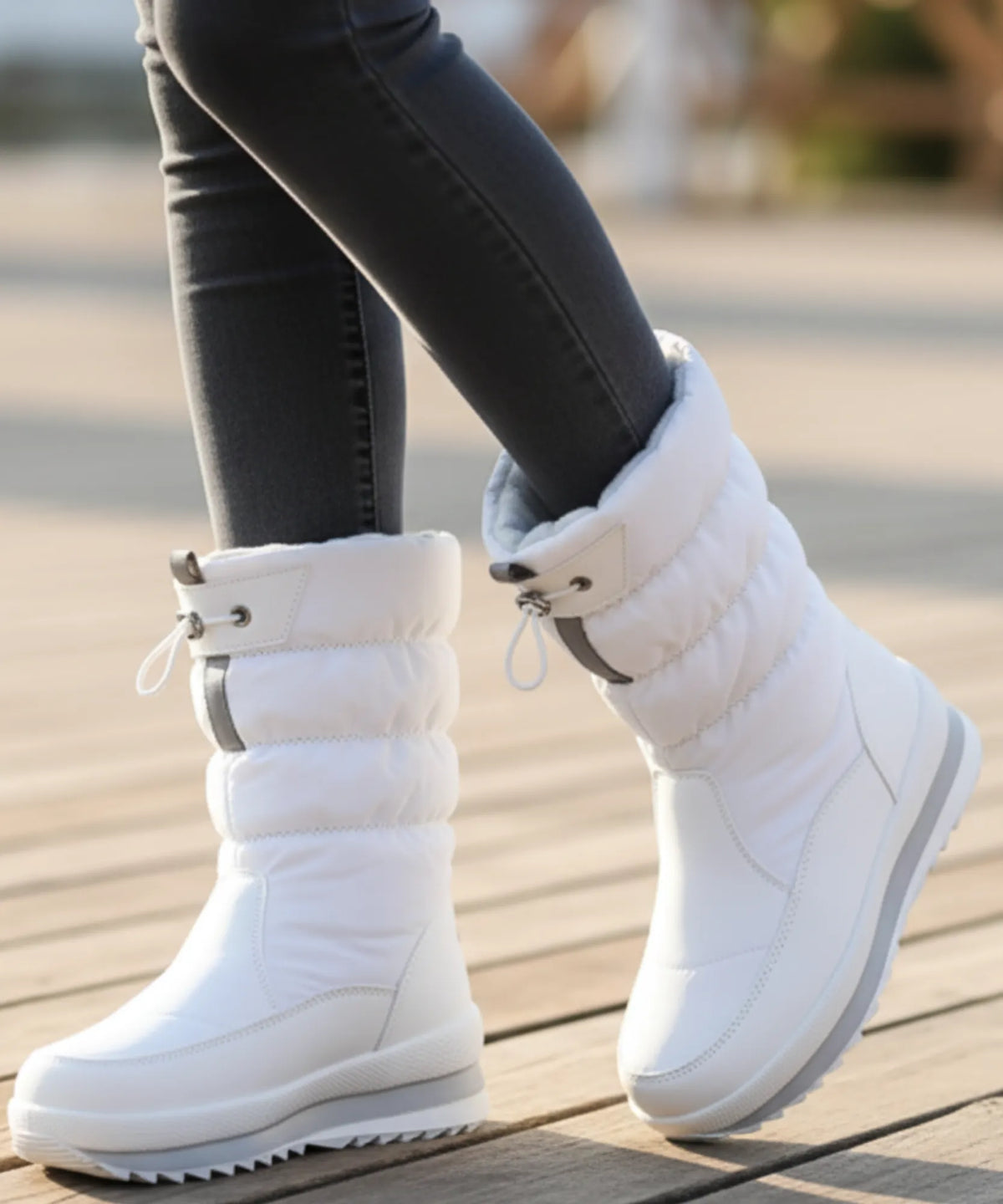 Frida Damen Winterstiefel rutschfeste Gummilaufsohle Profildetail