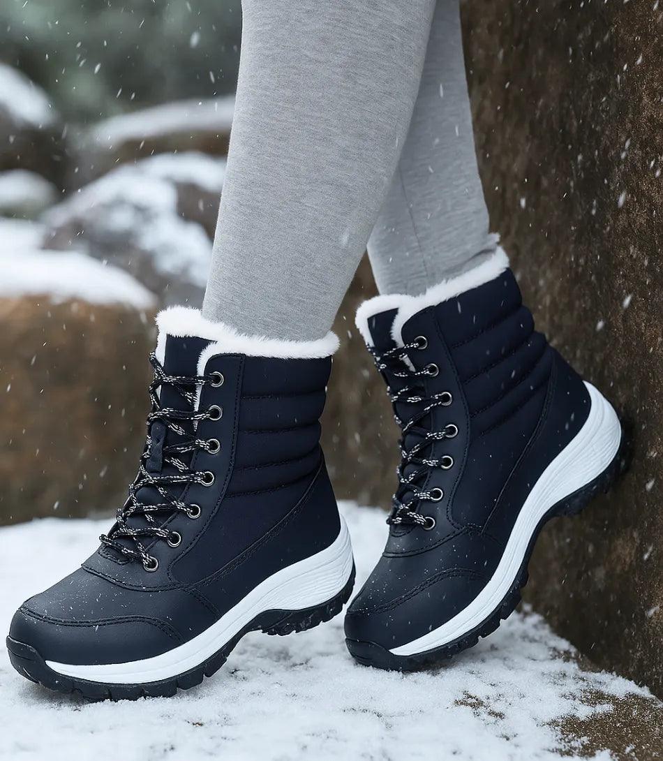 Innenseite Thermofutter wasserdichter Winterstiefel Damen – Detailaufnahme