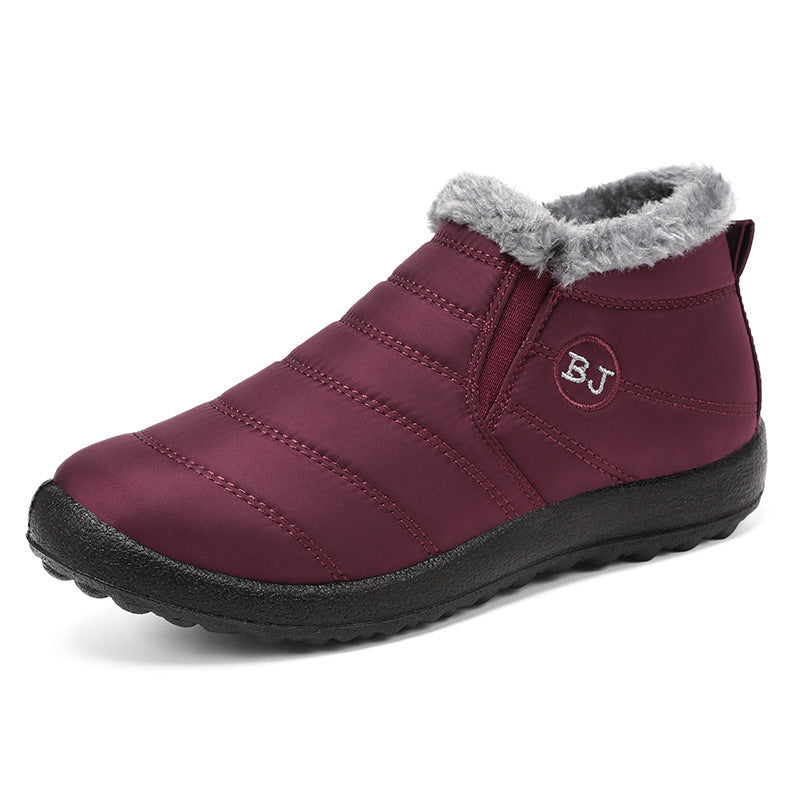Franka Damen Winter-Komfortstiefel in Kastanienbraun mit Fleece-Futter