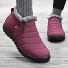 Franka gefütterte Winterstiefel in Schwarz – Seitenansicht