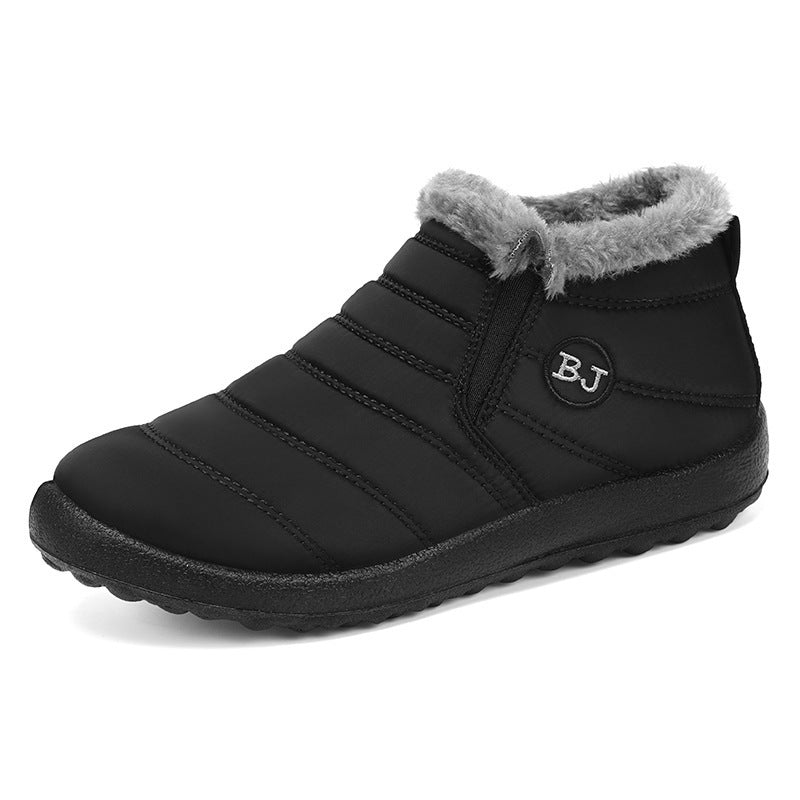 Weiße Damen Winterstiefel mit rutschfester Profilsohle