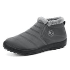 Burgunderrote Damen Winter-Komfortstiefel – Gesamtansicht