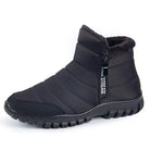 Borwin Herren orthopädische Winterstiefel in Schwarz – Seitenansicht