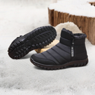 Borwin Winterstiefel Schwarz – Sohle mit Hochgrip-Profil Unteransicht