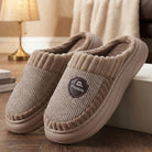 Warme Damen Hausschuhe Lunara in Blau – Slip-On-Modell mit geschlossener Zehenpartie
