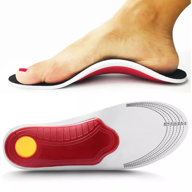 Orthopädische Einlegesohlen mit Gewölbeunterstützung für Plattfüße – atmungsaktiv und dämpfend