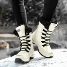 Silvana Damen wasserdichte Winterstiefel in Weiß, Seitenansicht