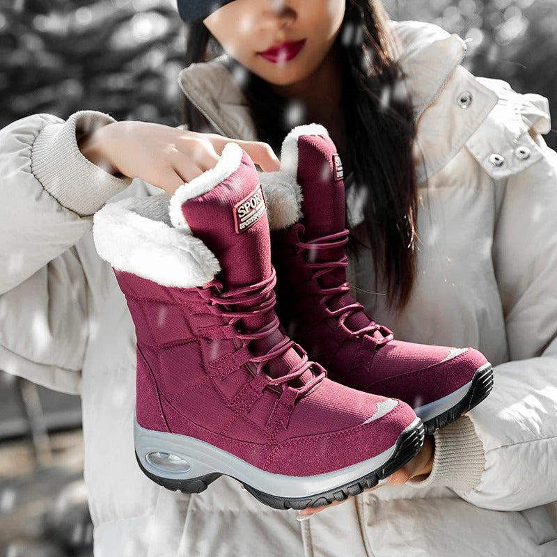 Silvana Damen Winterstiefel in Dusty Mauve – Gesamtansicht