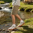 Torvin Sneaker in Grau – Rückansicht mit Profilsohle