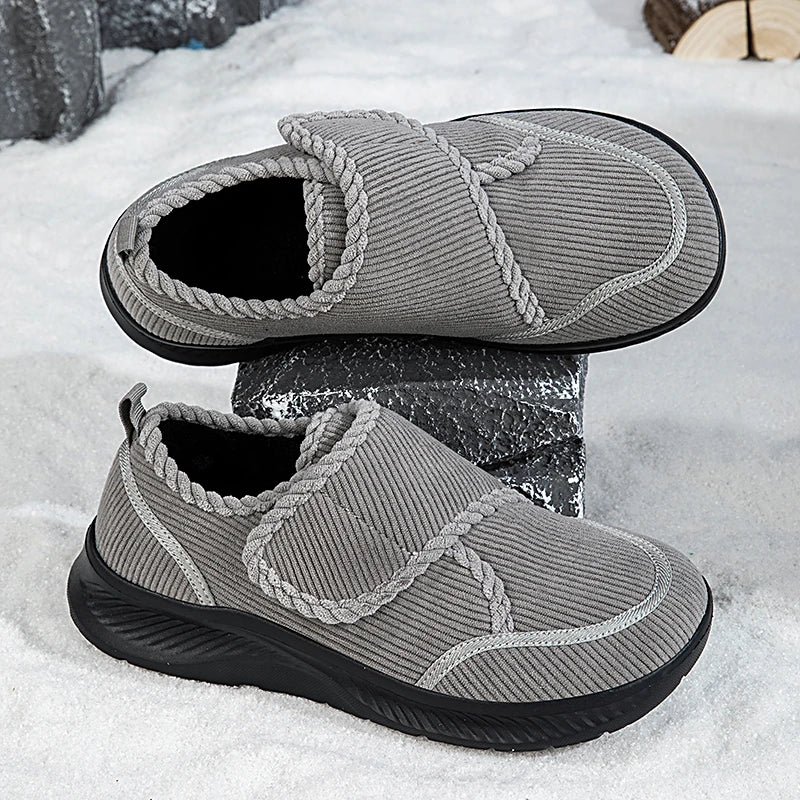 Torvin Unisex Winter Wanderschuhe mit breiter Zehenbox und Klettverschluss