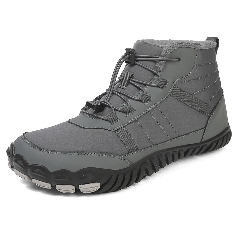 Torvyn Herren Winter Wanderschuhe mit hohem Schaft in Grau – Seitenansicht