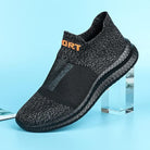 Detailaufnahme des elastischen Einstiegs der Valdor Herren Sneaker
