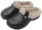 Velma gefütterte Winterhausschuhe in Schwarz mit Plüschfutter und EVA-Sohle